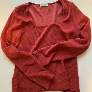 Ginger G square neck long sleeve